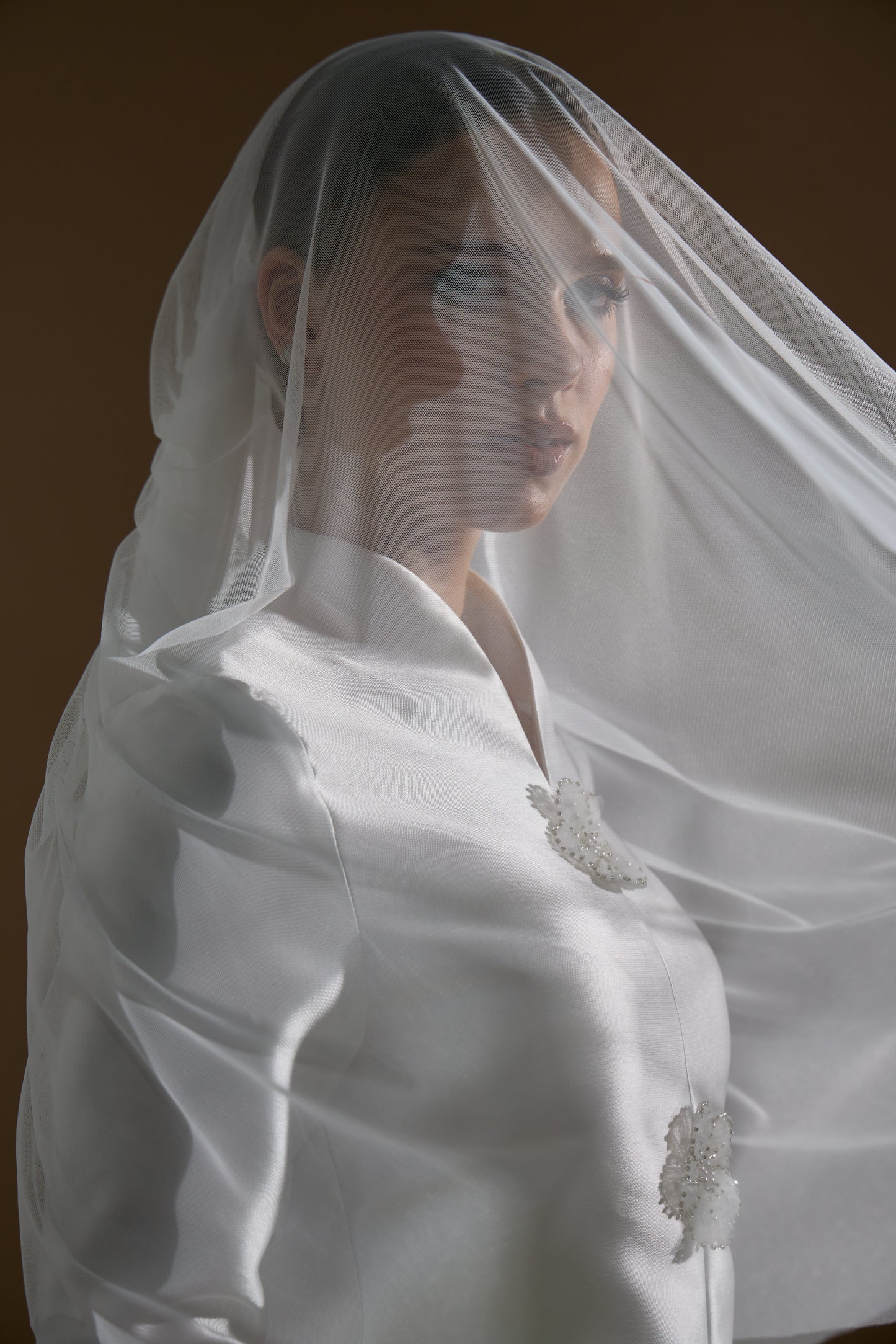 GATHERED SHORT VEIL